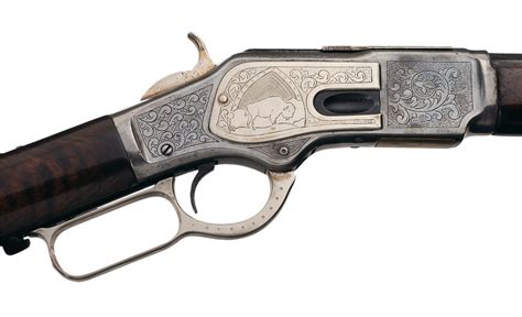 Custom Engraved Winchester Model 1873 Lever Action Rifle