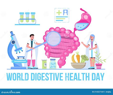 World Digestive Health Day Schematic Representation Of Individual