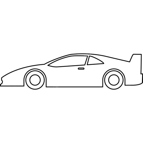 Outline Car Transparent Vehicle, Car, Vehicle, Transportation PNG and ...