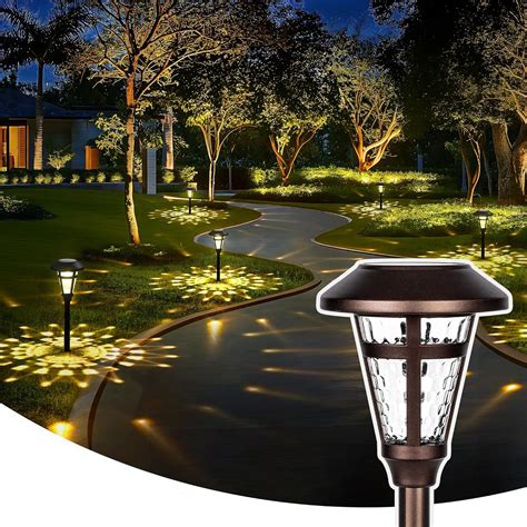 Solpex Solar Pathway Lights Outdoor Pack Solar Garden Lights Bronze