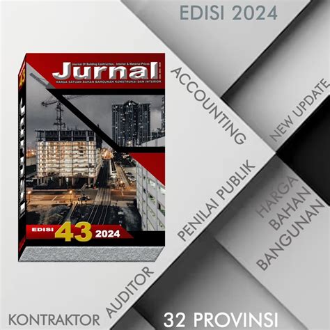 Jual Buku Jurnal Bahan Bangunan Konstruksi Dan Interior Edisi