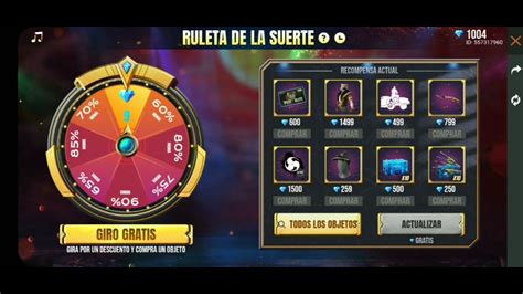 Probando Mi Suerte En La Nueva Ruleta De La Suerte Free Fire Youtube