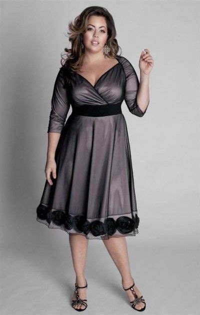 Dresses For Full Figured Women Evening Black Dress For A Full Figure