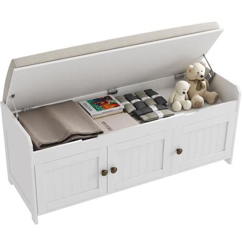 HOMEFORT Shoe Bench With Lift Top Storage Entryway Storage Bench With