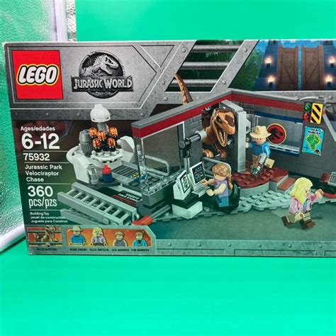 Lego Toys Lego Jurassic World Jurassic Park Velociraptor Chase