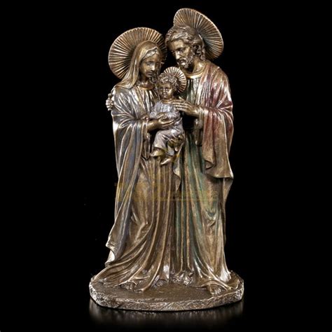 Custom Made Wholesale Bronze Crafts Metal Saint Holy Family Statue