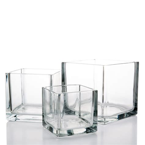 Richland Square Glass Cube Vase Set Of 3