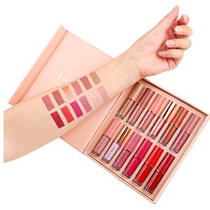 Pcs Matte Liquid Lipstick With Glitter Lipstick Makeup Set Matte Nude Liquid Long Lasting