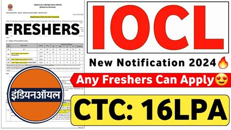 Iocl Recruitment Freshers Ctc Lpa Iocl Jobs Iocl