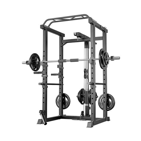 Bolt Strength Power Rack With Lat Pulldown Low Row Fitness Equipment