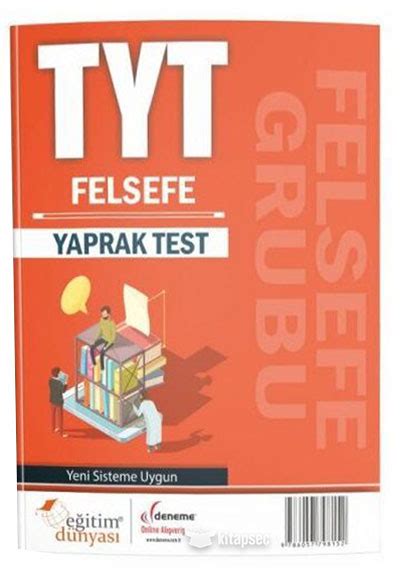 Tyt Felsefe Yaprak Test E Itim D Nyas Yay Nlar