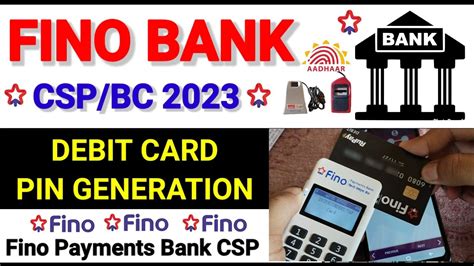 Fino Bank Debit Card Pin Generation Fino Bank Atm Card Pin Generation