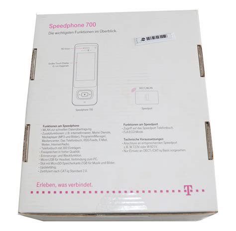 Telekom Speedphone 700 VOIP analog Telefon WLAN Funktion Großes Touch