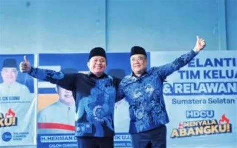 Pilkada Gubernur Sumsel 2024 Pasangan Herman Deru Cik Ujang Resmi