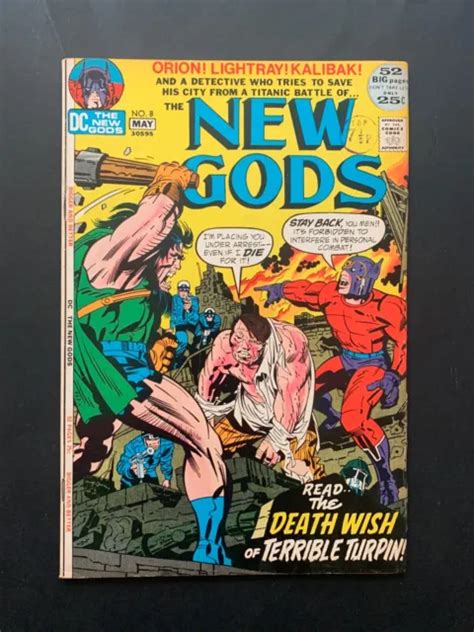 New Gods May Dc Comics Jack Kirby Cover Art Classic Vfn W Ow