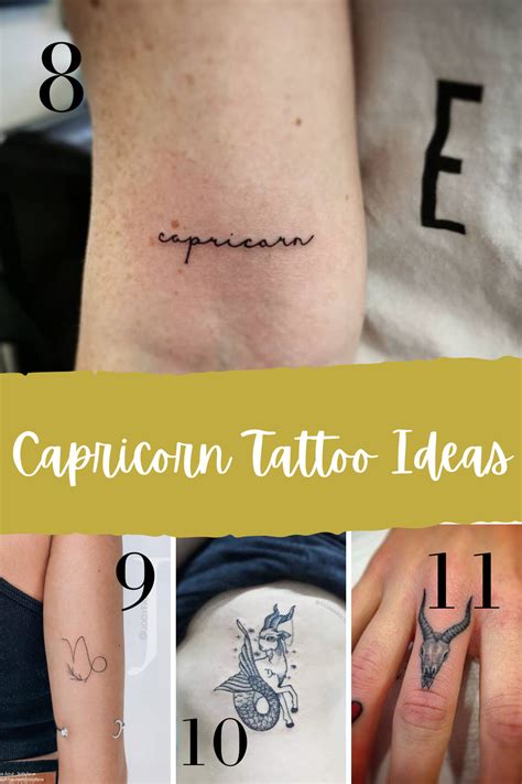 Strong Capricorn Tattoo Zodiac Tattoo Ideas Tattoo Glee