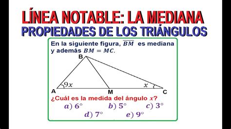 Ejercicios De Mediana De Un Triangulo Masma