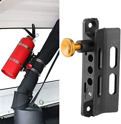 Adjustable Roll Bar Fire Extinguisher Mount Holder 3 Lb For Jeep