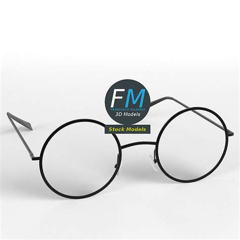 Glasses Round 3d Model Cgtrader