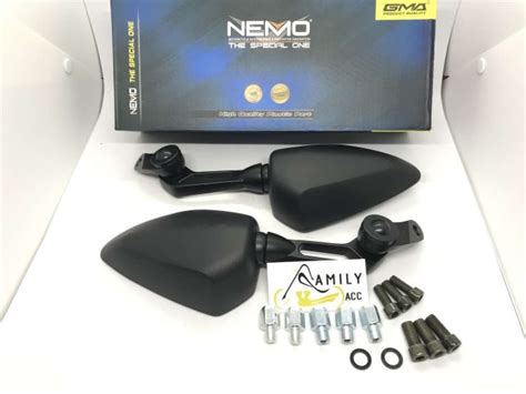 Promo Spion Model Ducati Hitam Nemo 1007 Kaca Cembung Mirror Motor