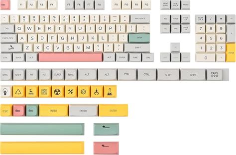 Fogruaden Pbt Keycaps Juego De Teclas Teclas Personalizadas De