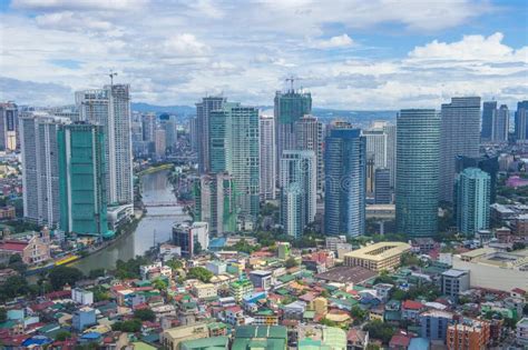 Skyscrapers At Bonifacio Global City Manila Philippines Editorial