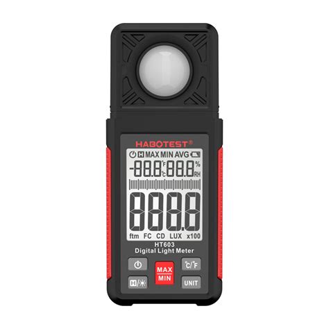 HABOTEST Lux Meter HT603 Digital Illuminance 200000 Lux LCD Backlight