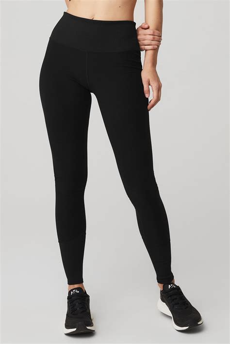 High Waist Alosoft Lounge Legging Black Alo Yoga