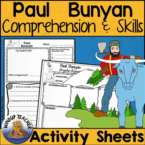 Paul Bunyan Activity Sheets Print And Go Made By Teachers