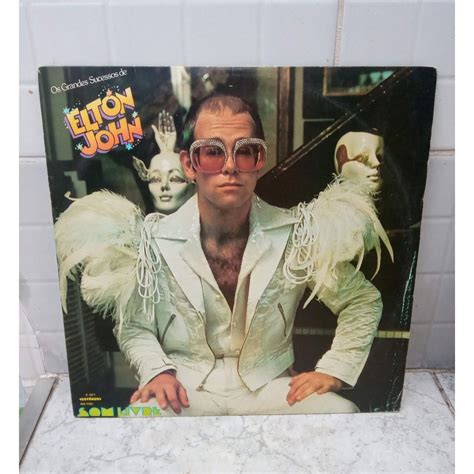 Lp Elton John Os Grandes Sucessos Shopee Brasil