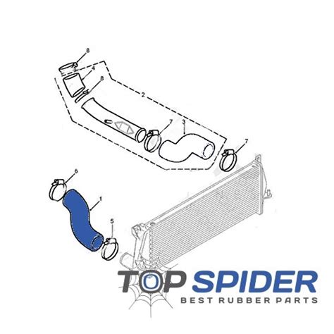 Intercooler Hose Land Rover Defender Puma Td Kw