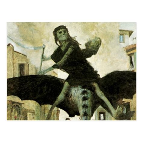 The Plague By Arnold Bocklin Vintage Symbolism Postcard Zazzle