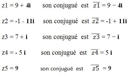 Nombres Complexes Forme Alg Brique Inverse Conjugu Et Module