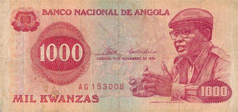 Angola Kwanzas Geldschein Banknote Mil Kwanzas Iv V Ma Shops