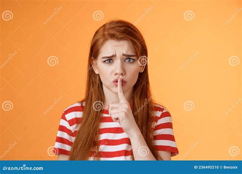 Shh Secret Safe Young Sensual Mysterious Redhead Attractive Woman