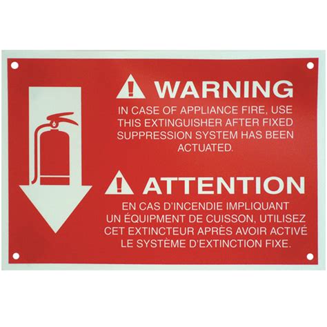 Signage Label Fire Extinguishers Logo Brand Black Adhesive 44 OFF