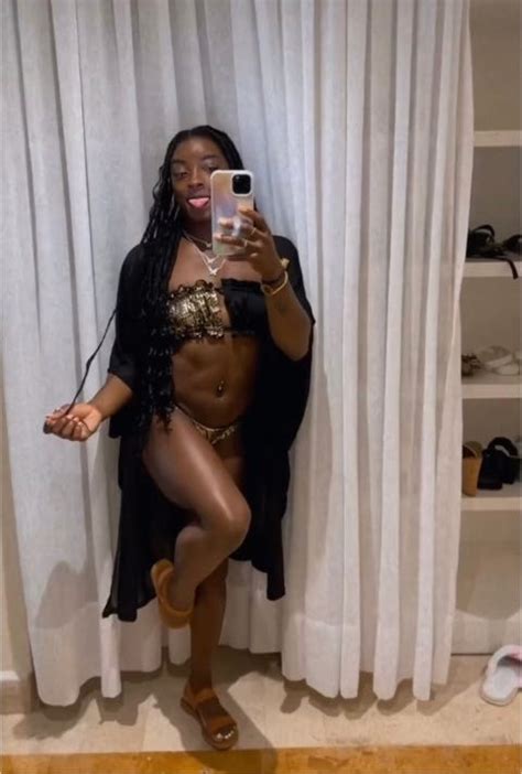 Simone Biles Shows Toned Abs On Vacation In New Bikini Instagrams