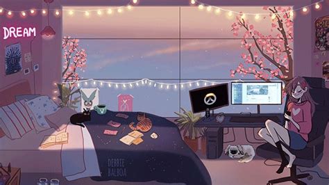 Morning Twitch Commission By Debbie Balboa Anime Scenery Wallpaper