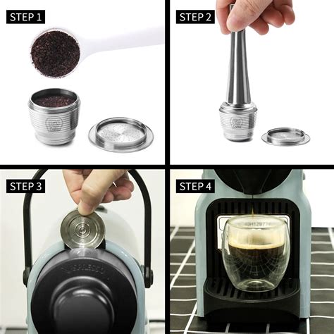 Icafilas For Nespresso Refillable Coffee Capsule Pod Stainless Steel