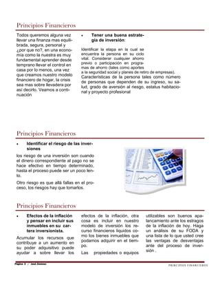 Principios Financieros Y Presupuestos Pdf