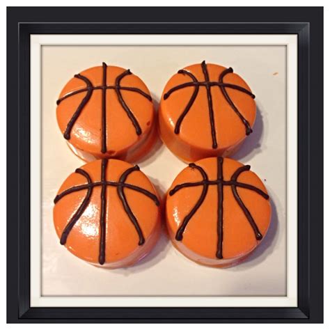 Basketball Chocolate Covered Oreos Set Of 12 Basketball Oreo Etsy Uk