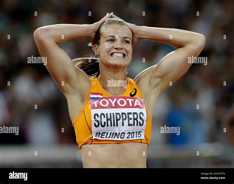 Dafne Schippers Of The Netherlands Reacts After Winning The Womens