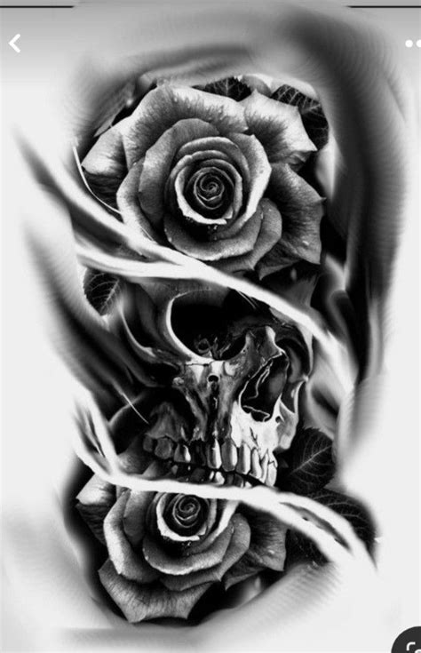 Pin On Tattoos Rose Tattoos For Men Skull Sleeve Tattoos Skull Rose