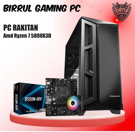 Jual Pc Gaming Ryzen 7 5800X3D I 16Gb I 256Gb I 1tb I Rx 6500 Xt 4Gb