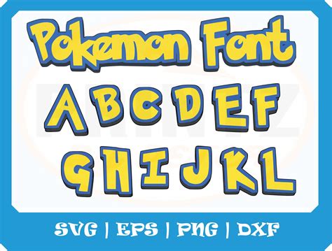 Pokemon Font Svg Pikachu Svg Pokemon Svg Character Pokeball Svg