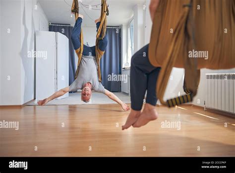 Man Hanging Upside Down Hi Res Stock Photography And Images Alamy