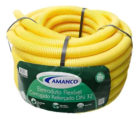 Eletroduto Corrugado Flex 20mm 1 2pol 50m Amanco Parcelamento Sem Juros