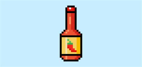 How To Make Pixel Art Hot Sauce Mega Voxels