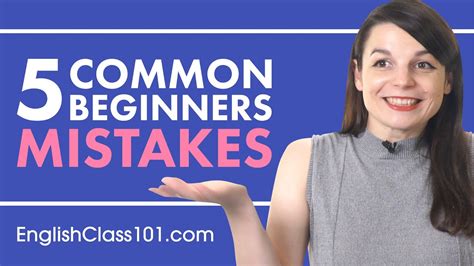 Avoid The 5 Common Mistakes Made By All English Beginners YouTube