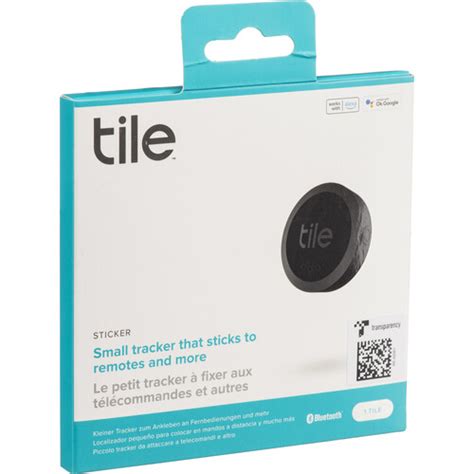 Tile Sticker Bluetooth Tracker Black Re B H Photo